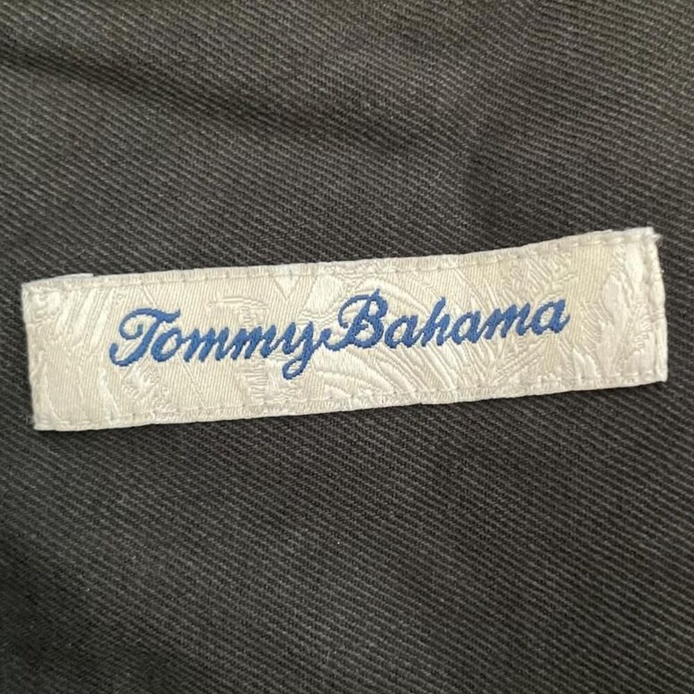 Tommy Bahama 100% Silk Tropical Hibiscus Embroidered Resort Shirt XL - Picture 5 of 7
